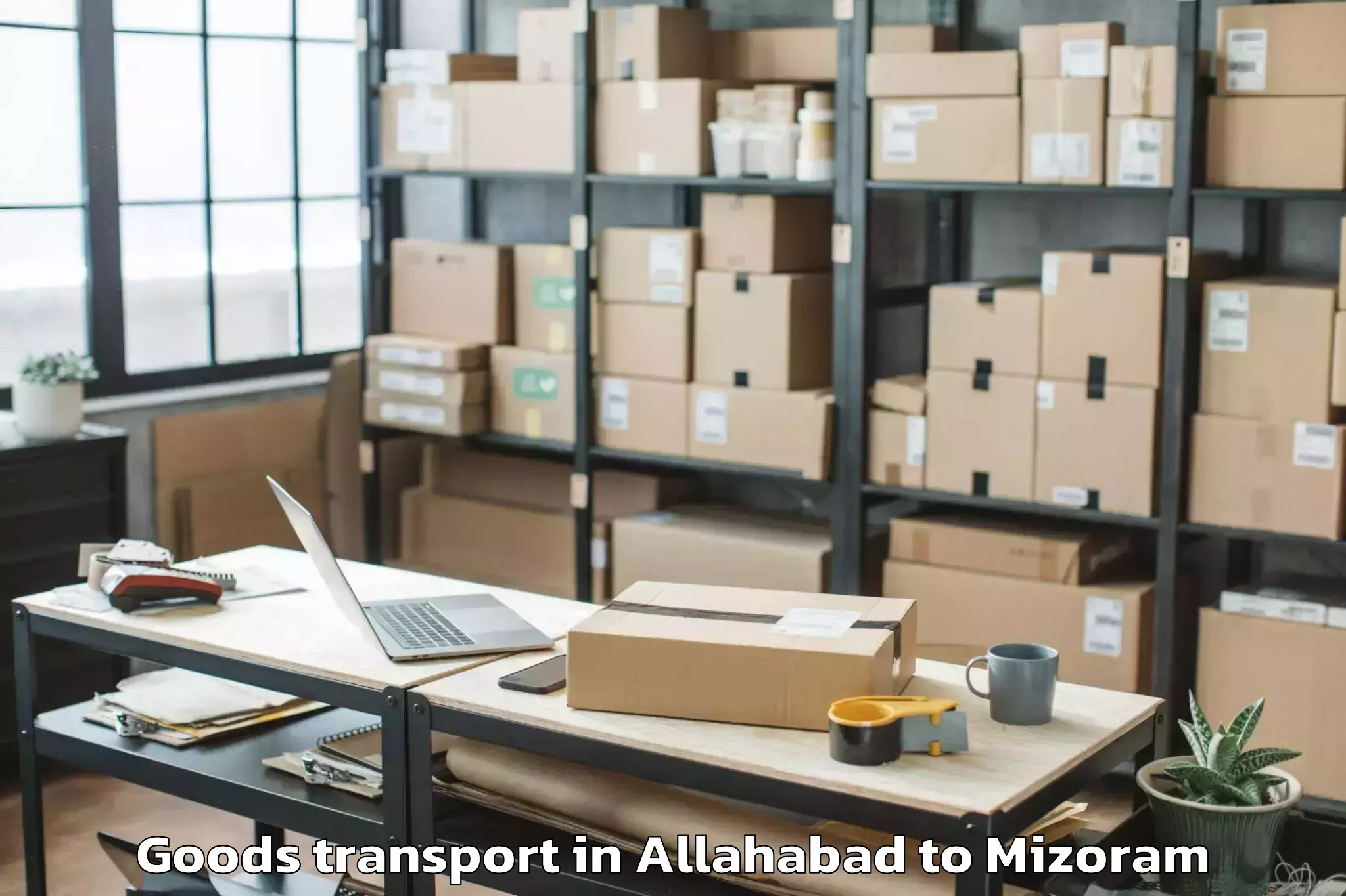 Affordable Allahabad to Khawhai Goods Transport